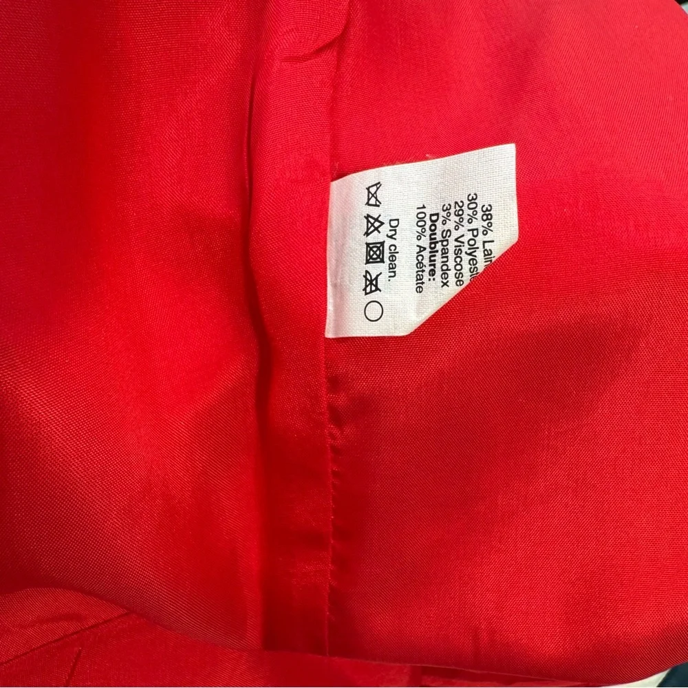 J Crew Red CityFit Simmer Ankle Pants Size 6